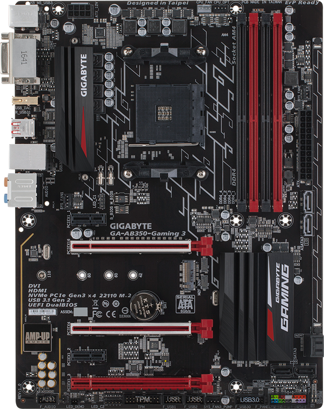 Gigabyte GA-AB350-Gaming 3 - Motherboard Specifications On